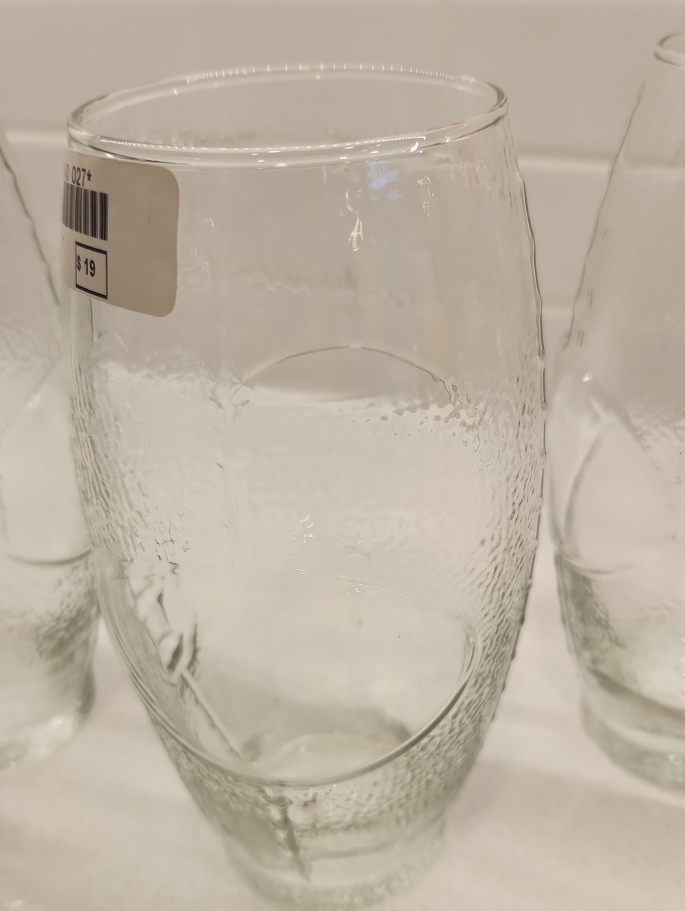 NWTClear Textured Glass Tumbler - Set of 4 - Picture 5 of 5